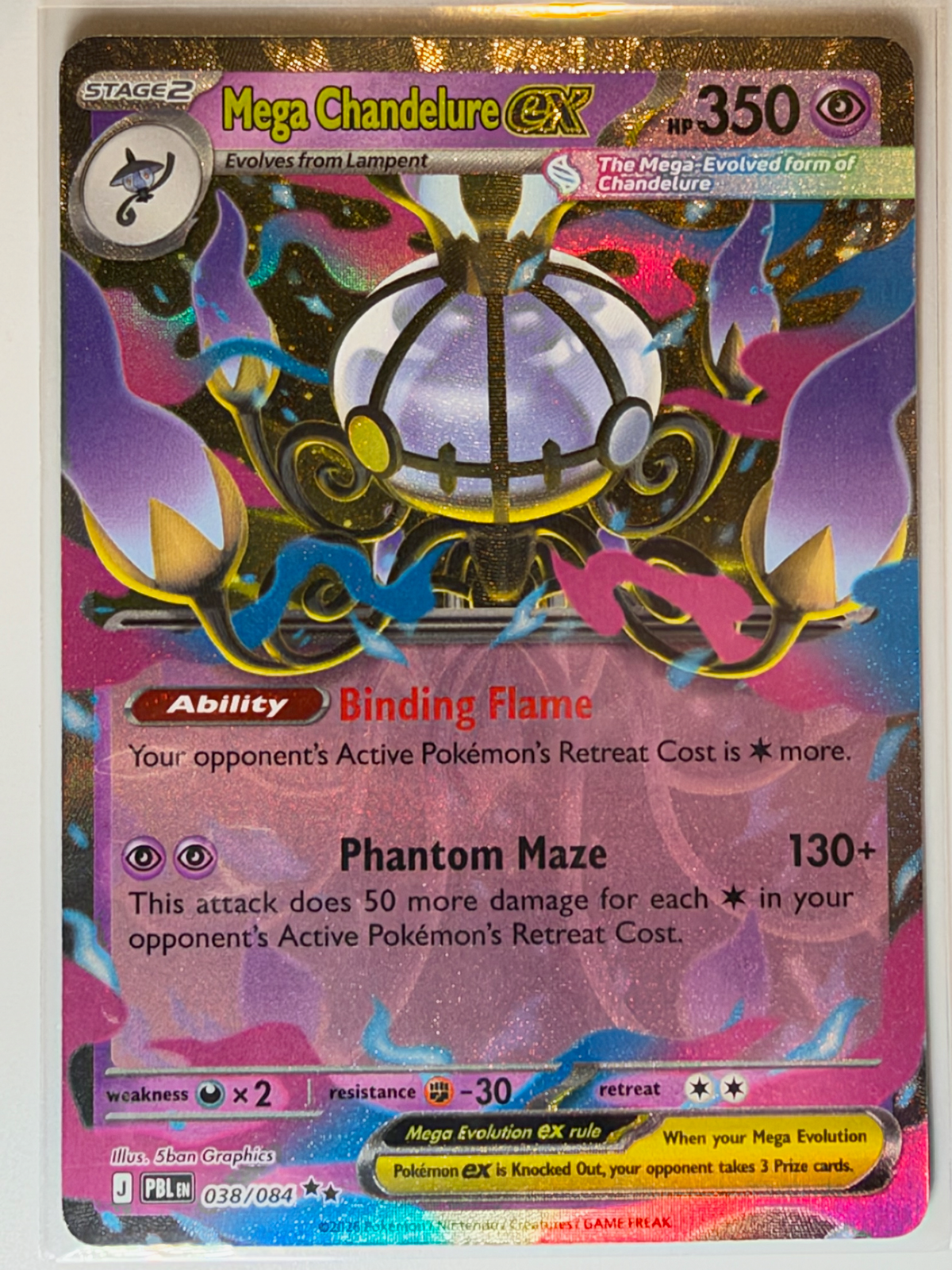 Mega Chandelure ex, Pitch Black