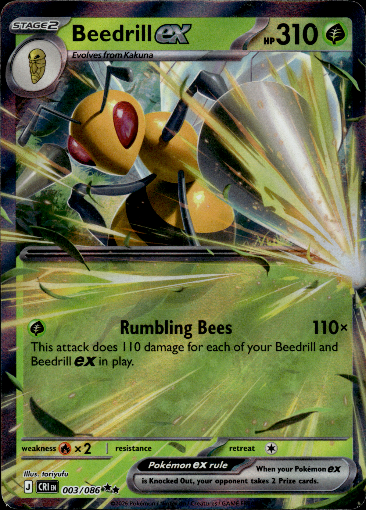 Beedrill ex, Chaos Rising