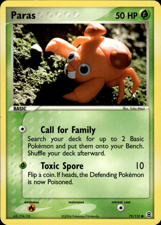 Paras, EX FireRed & LeafGreen