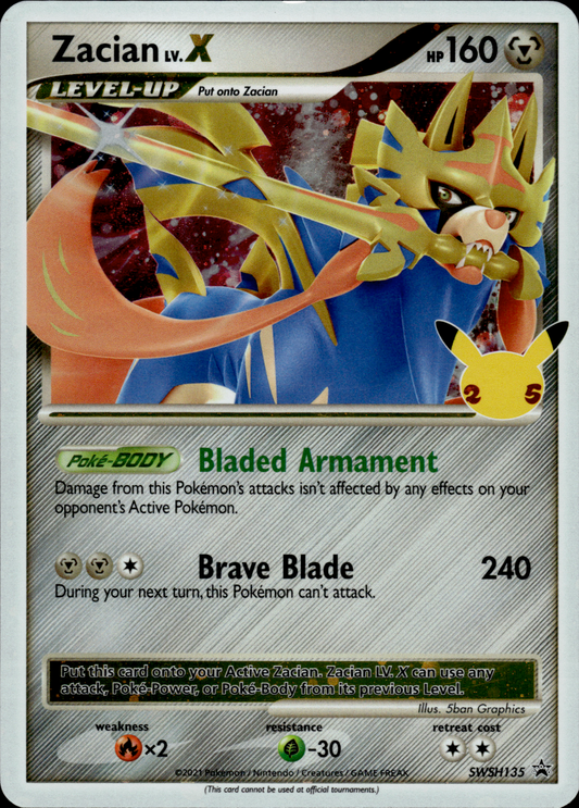 Zacian LV.X, SWSH Black Star Promos